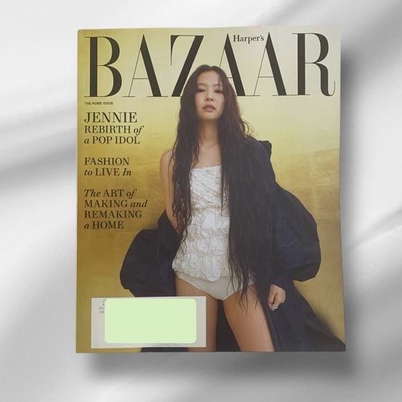Harpers Bazaar Magazine October 2024 JENNIE BLACKPINK Pop Idol Fashion Home - Picture 2 of 5
